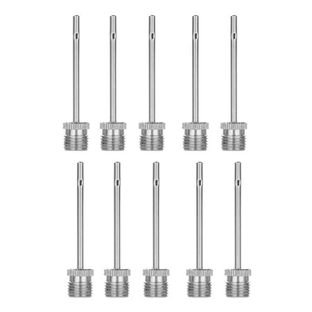 Bzoosio Stainless Steel Ball Pump Needle Inflator Needles Ball Needle Basketball Soccer
