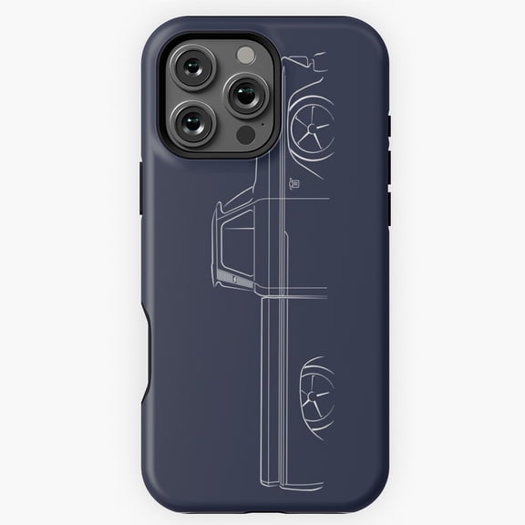 C-10 Fleetside Pickup Stencil Profile Phone Case for iPhone 16 15 14 13 12 11 Pro Max