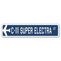 C-111 Super Electra Street Sign Air Force Aircraft Military | Indoor/Outdoor | 36" Wide