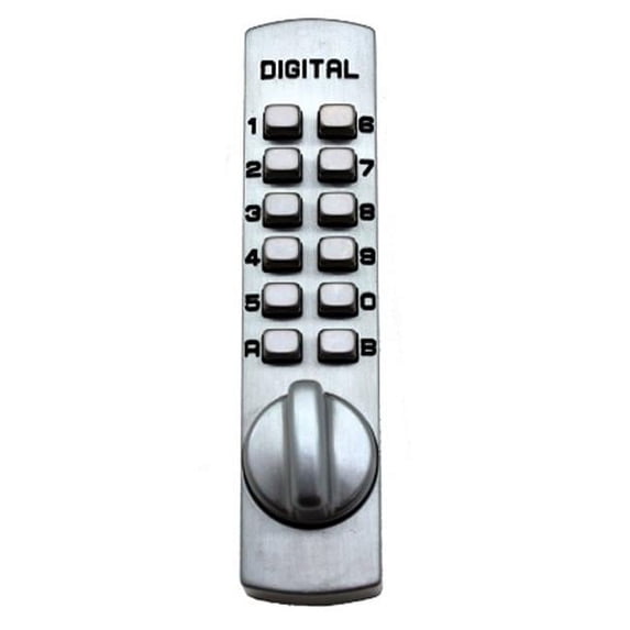 C-150-SN Mechanical Keyless Surface Mount Hook Bolt Lock - Satin Nickel