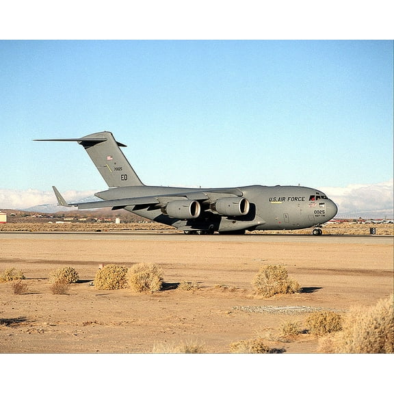 C-17 Globemaster Runway Taxi Style - A - 20x30 Inch Laminated Aviation Poster - Stunning Detail and Bold Colors