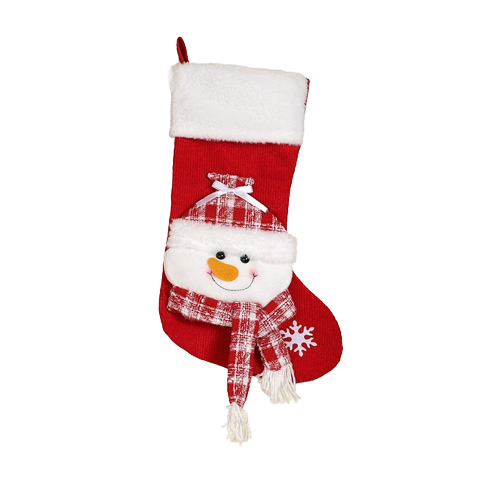 C 20 Inch Snowman Christmas Stocking For Holiday Decor Large