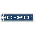 thumbnail image 1 of C-20 Street Sign Air Force Aircraft Military | Indoor/Outdoor | 36" Wide, 1 of 1