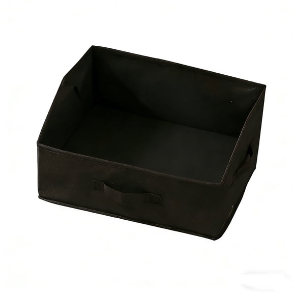 C 24L Foldable Storage Bin Trapezoid Fabric Box Without Dividers For Clothes Toys Nursery Organization 16X12X10 Inch