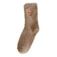 thumbnail image 1 of C 2Pc Fleece-Lined Thermal Socks, Extra Thick Warm Winter Socks For Women With Plush Interior And Mid-Calf Height For Extreme Cold And Sleeping, 1 of 7