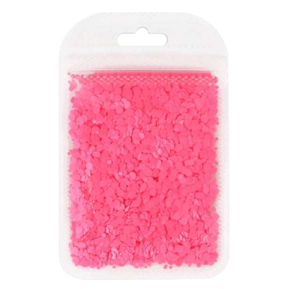 C 3 Pcs Fluorescent Circle Nail Sequins For Filling