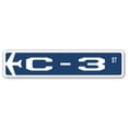 thumbnail image 1 of C-3 Street Sign Air Force Aircraft Military | Indoor/Outdoor | 24" Wide, 1 of 1