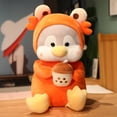 thumbnail image 1 of C 30Cm Milk Tea Crab Plush Stuffed Animal Toy Cute Soft Doll For Kids Girls Gift, 1 of 5