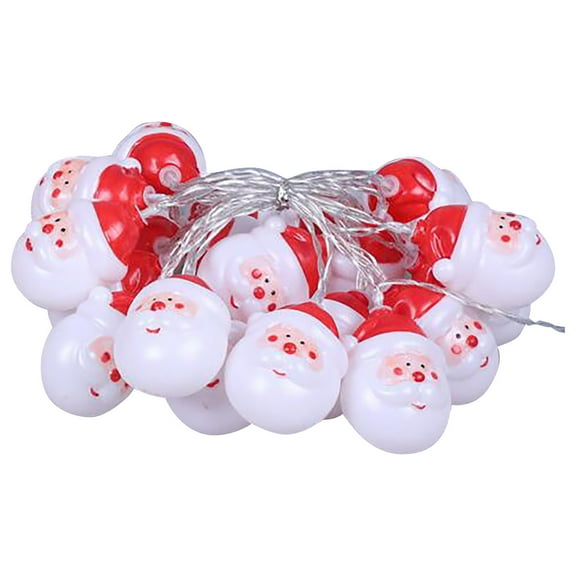 C 3M 20Led Christmas Snowman Light String, Battery Powered Led Decor For Indoor, Festive Holiday Party Decor