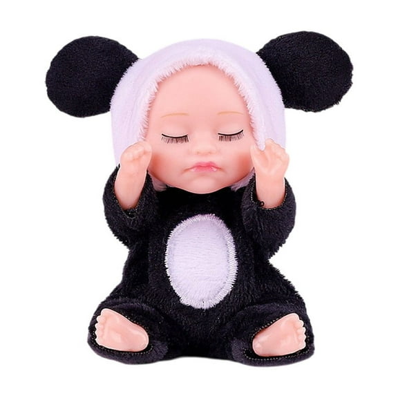 C 5 Inch Mini Animal Outfit Doll Movable For Kids Pretend Play And Collection Activity
