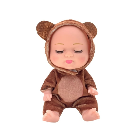 C 5 Inch Mini Bear Costume Doll Movable For Kids Pretend Play And Small Toy Collection
