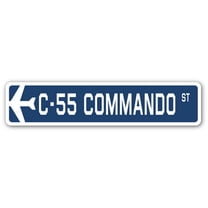 C-55 Commando Street Sign Air Force Aircraft Military | Indoor/Outdoor | 36" Wide