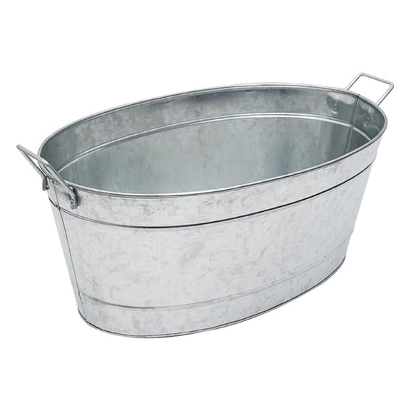 C-55 Large Galvanized Steel Metal Oval tub