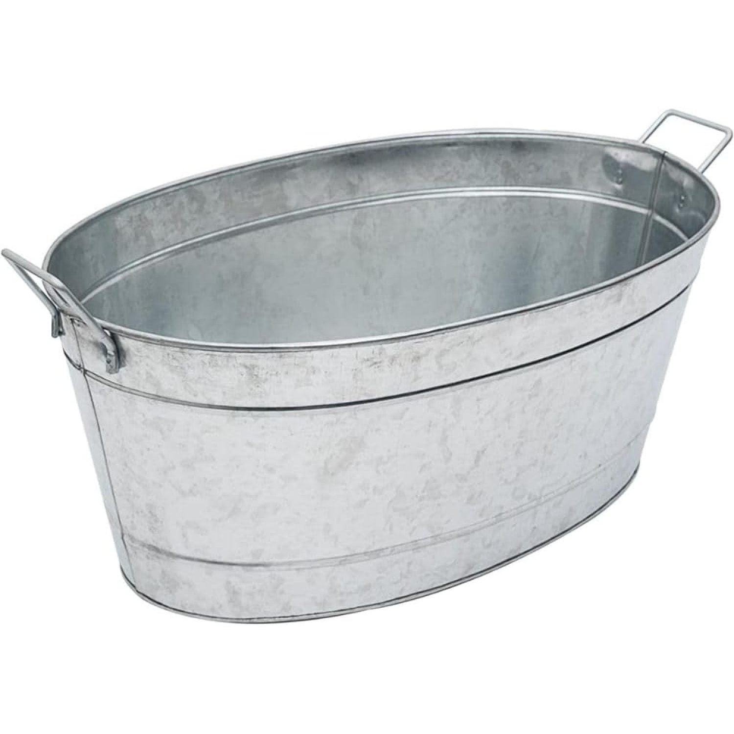 C-55 Large Galvanized Steel Oval Tub Durable Zinc Coated Metal Planter ...