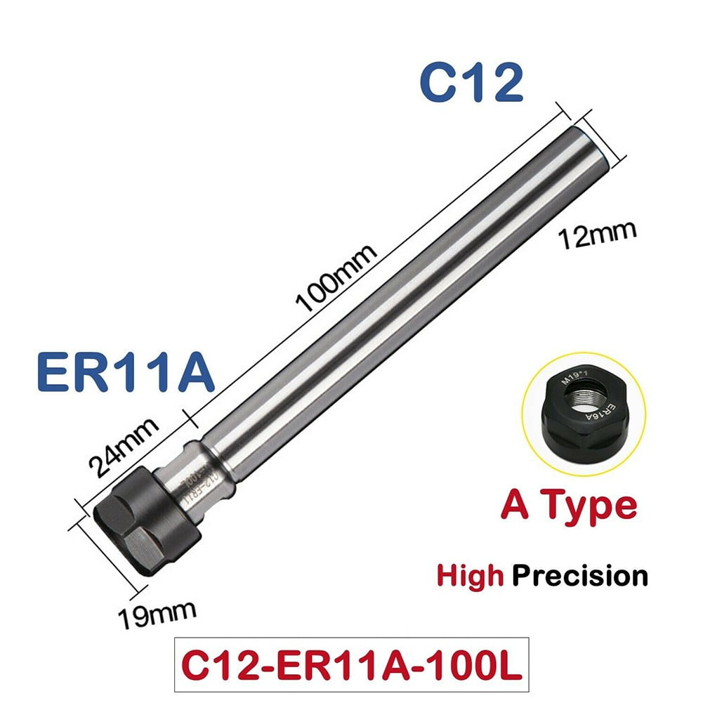 C 8 10 12 16 20 25 mm Er 8 11 16 20 A Straight Shank Extension Mini c-8-10-12-16-20-25-mm-er-8-11-16-20-a-straight-shank-extension-mini