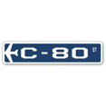 thumbnail image 1 of C-80 Street Sign Air Force Aircraft Military | Indoor/Outdoor | 36" Wide, 1 of 1