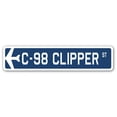 thumbnail image 1 of C-98 Clipper Street Sign Air Force Aircraft Military | Indoor/Outdoor | 30" Wide, 1 of 1