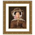 thumbnail image 1 of C.A. Jensen 20x24 Gold Ornate Framed and Double Matted Museum Art Print Titled - Portrait of Baroness Christine Stampe, Nee Dalgas (1827), 1 of 4