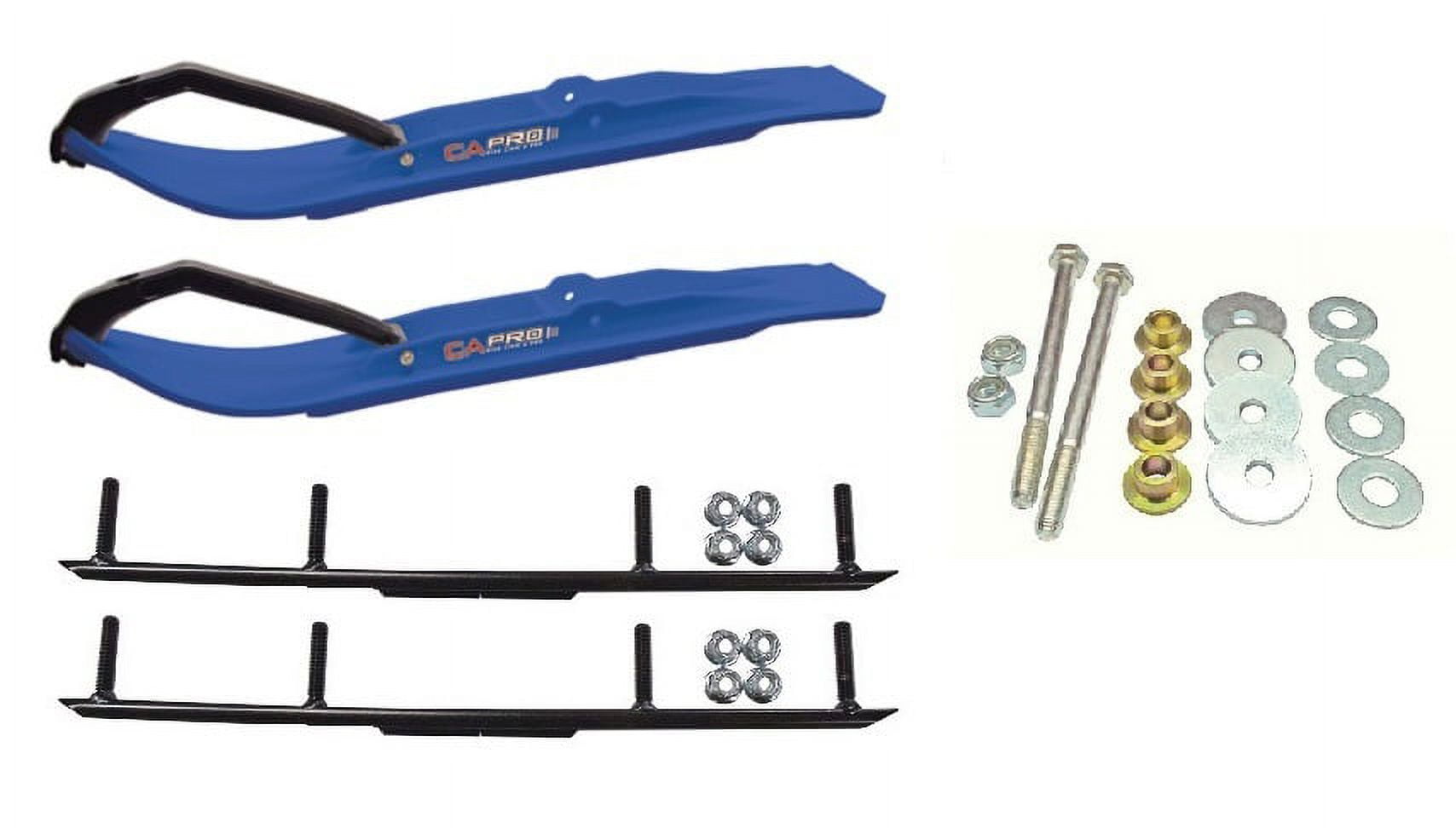C&A Pro Blue XT Snowmobile Skis w/ 4