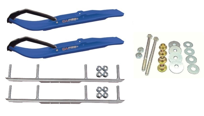 C&A Pro Blue XT Snowmobile Skis w/ 6