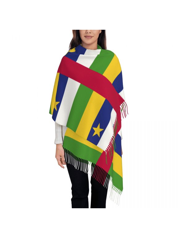C.A.R Flag Womens Warm Winter Infinity Scarves Set Blanket Scarf Pure Color