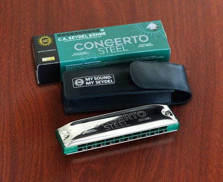 C.A. Seydel Sohne Harmonica Concerto Key Steel -Bb