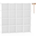 C&AHOME Cube Organizer, 16Cube Shelves Units, Plastic Cubes, DIY
