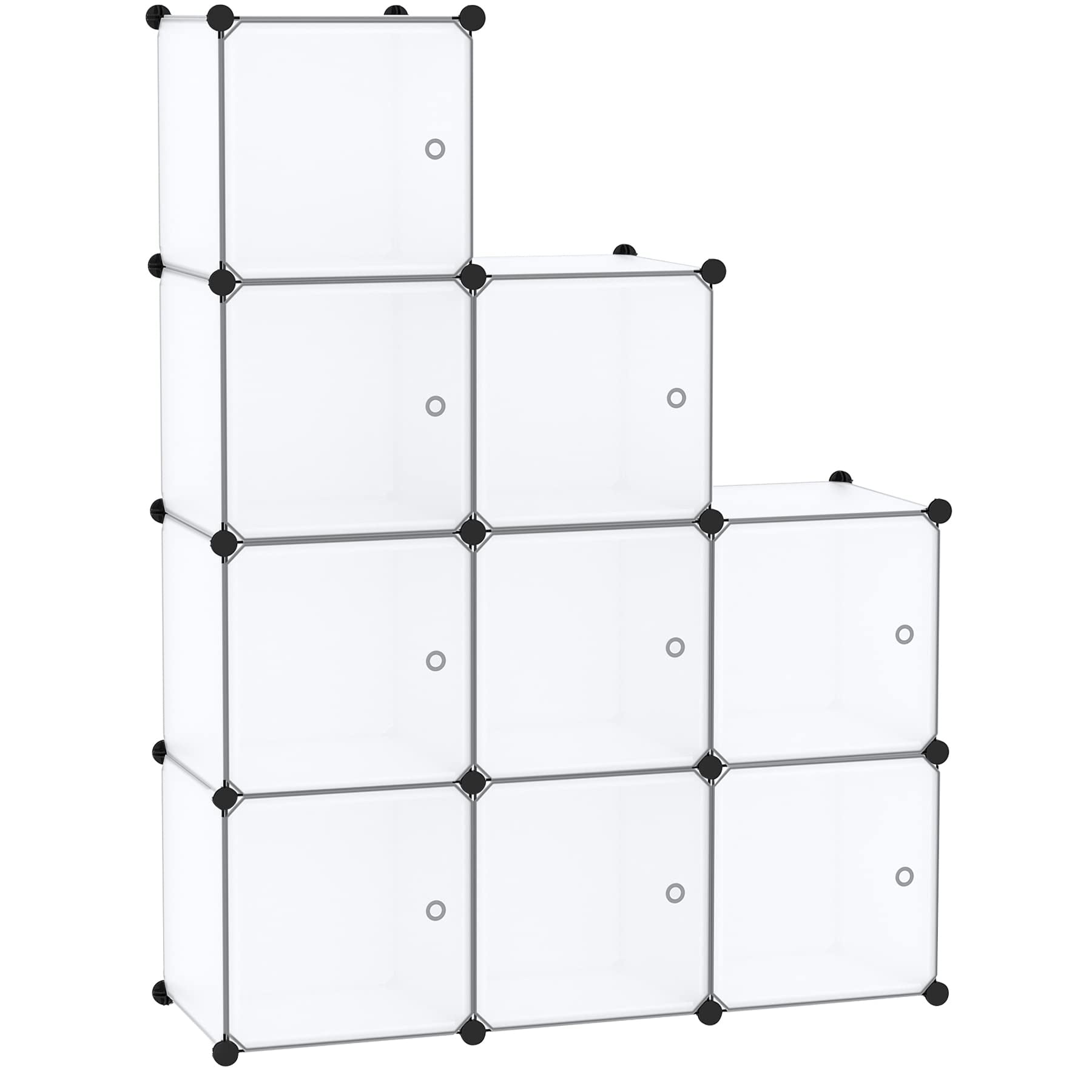 C&AHOME Cube Storage Organizer with Doors, 9Cube Shelves, Closet
