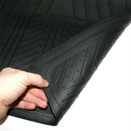 C Accessories Mats 4 Pieces Black Rubber Interior Floor Mat Set