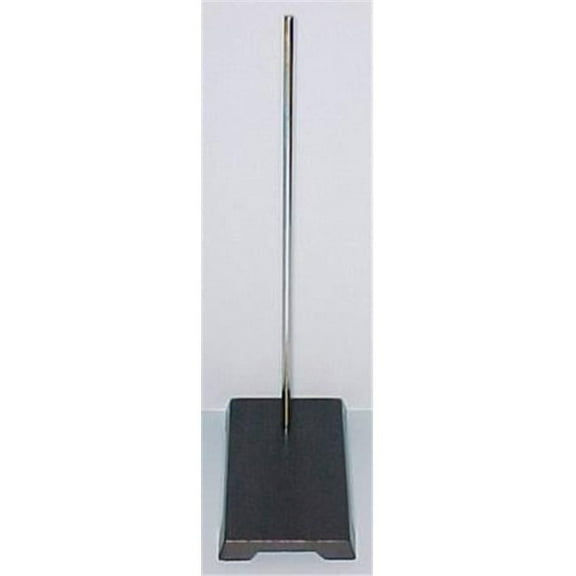 C And A Scientific Support Stands With Rod - 4 x 6 Inch Steel Base