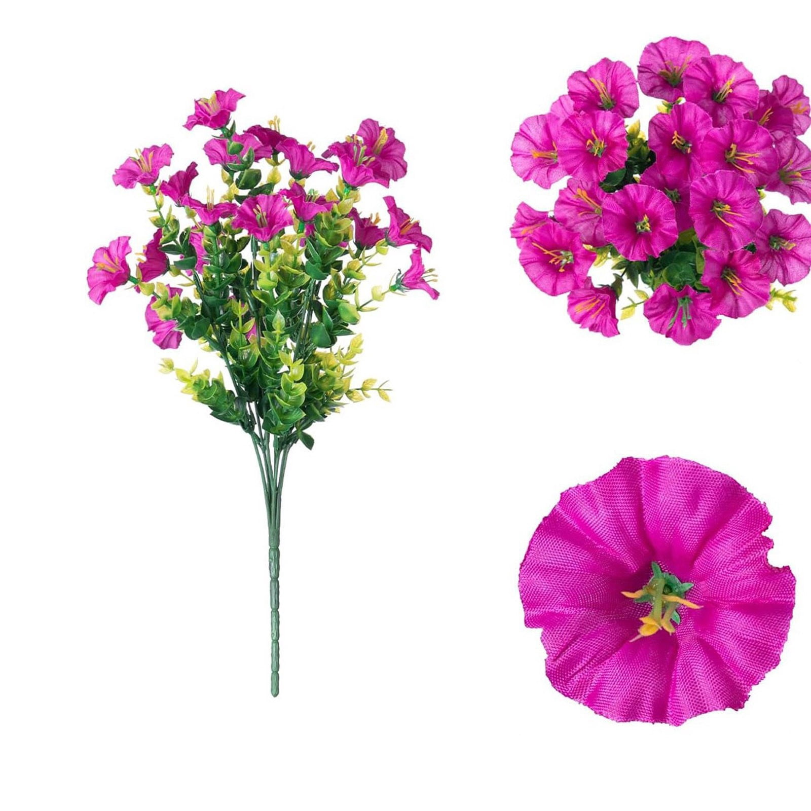 C Artificial Flower Arrangements Morning Glory With Eucalyptus C ...