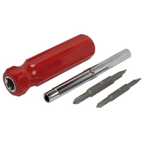 C B Enterprises 3518 6-In-1 Screwdriver, Red - Pack of 10