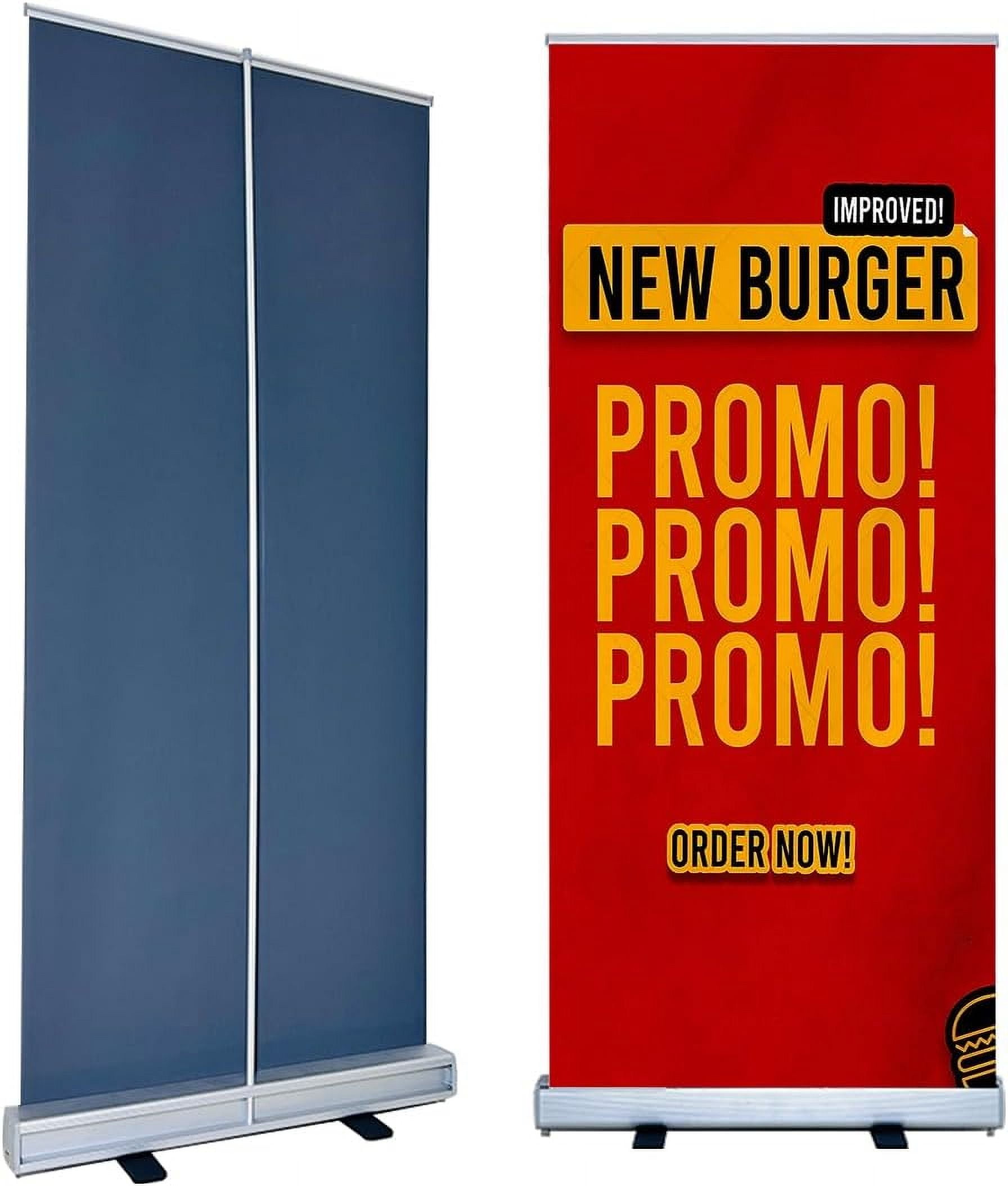 Show Promotion C B Signs L.E.D. 40x80 inch Retractable Roll up Stand Conference ...