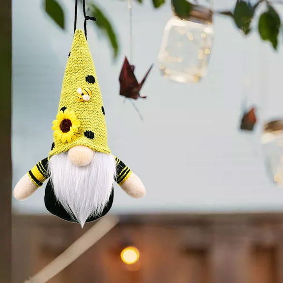 C Bee Festival Sunflower Gnome Doll Plush Faceless Goblin Cute Decoration Ornament