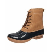 C&C California Women's "Duckie" Lace-up Boots in Cognac Size 7.5