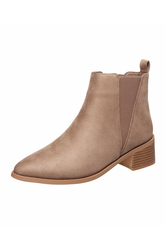 Women's Rustik Heeled Booties in Taupe Size 11
