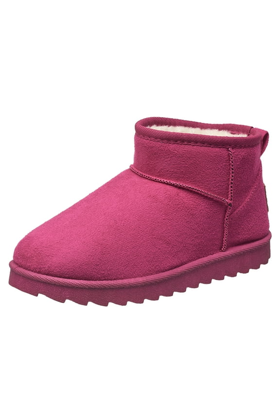 Women's Short Cozy Slipper Boots - Comfy Faux Fur Lined Indoor Winter Shoes for Ladies, Warm Plush Ankle Booties with Non-Slip Soles, Stylish and Soft House Slippers for Women