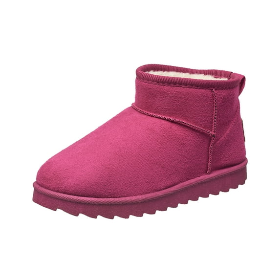 C&C California Women's Short Cozy Slipper Boots - Comfy Faux Fur Lined Indoor Winter Shoes for Ladies, Warm Plush Ankle Booties with Non-Slip Soles, Stylish and Soft House Slippers for Women