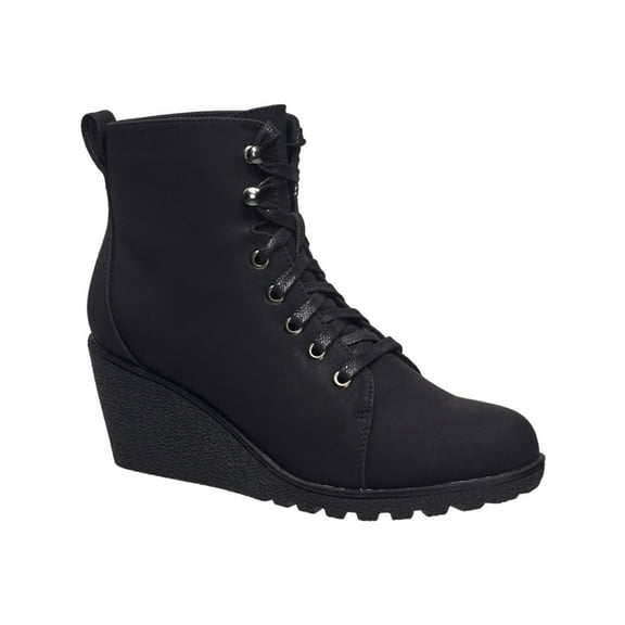 C & C California Womens City Vegan Leather Wedge Ankle Boots