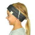 thumbnail image 1 of C.C Children's Kids' Winter Warm Cable Knit Fuzzy Lined Ear Warmer Headband, 1 of 3