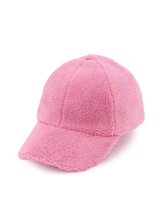 Cozy Sherpa Pink Baseball Cap, 1 Count