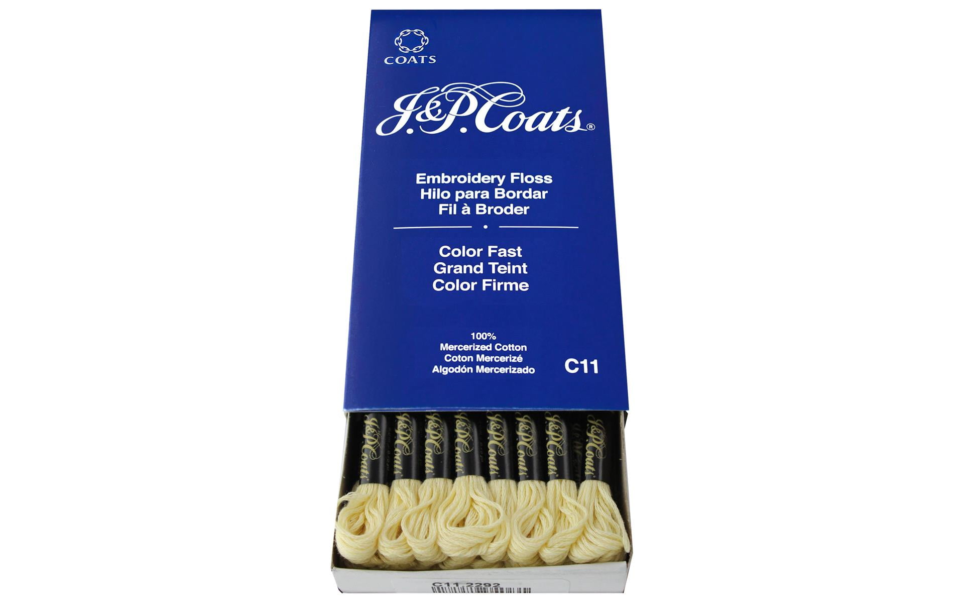 C&C J&P Coats Embroidery Floss Golden Yellow VryLt