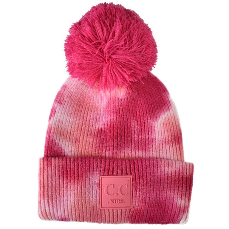 Fuchsia pink knit toque, child Fuchsia pink knit toque, child