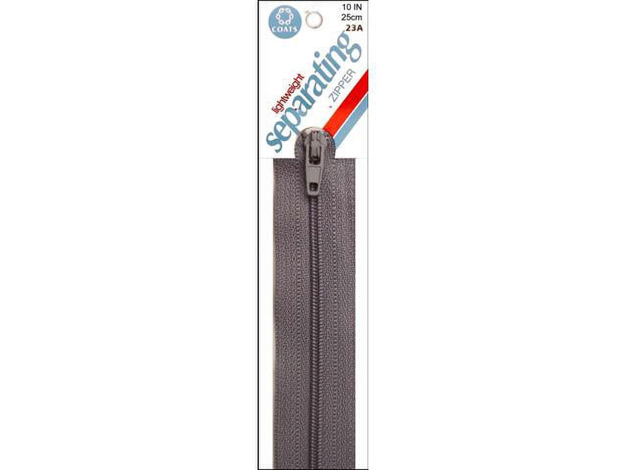 Lenzip #8 Separating Zipper - Heavy Duty Cut to Length Zipper w/Double  Metal Locking Zipper Pulls - Includes Stainless Steel Zipper Bottom Stop  and