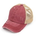 thumbnail image 1 of C.C Multi Level Crisscross Pony Cap, 1 of 8