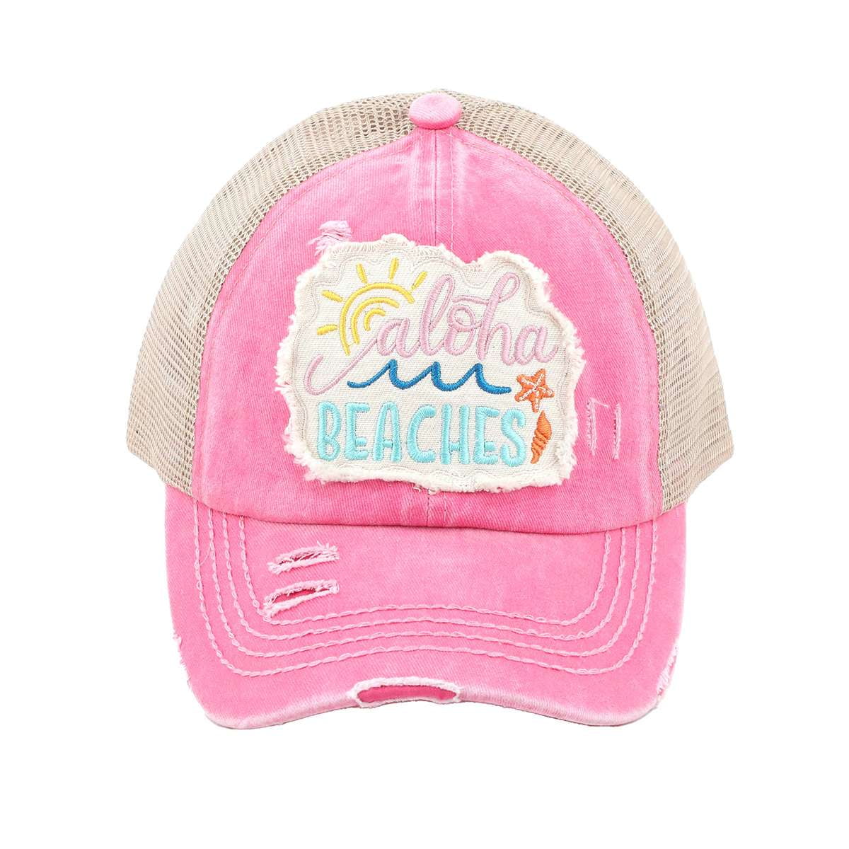 aloha Pink Adjustable Baseball Cap Girl main image 3