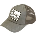 thumbnail image 1 of C.C Ponytail Criss Cross Messy Buns Ponycaps Baseball Cap Dad Trucker Mesh Hat (Patch Chaos Coordinator Gray), 1 of 2