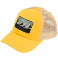 thumbnail image 1 of C.C Ponytail Criss Cross Messy Buns Ponycaps Baseball Cap Dad Trucker Mesh Hat (Patch Wild Mustard), 1 of 2