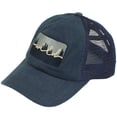 thumbnail image 1 of C.C Ponytail Criss Cross Messy Buns Ponycaps Baseball Cap Dad Trucker Mesh Hat (Patch Wild Navy), 1 of 2