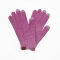 thumbnail image 1 of C.C by Quad Collection Women's Chenille Touch Screen Gloves, Lavender, 1 of 7